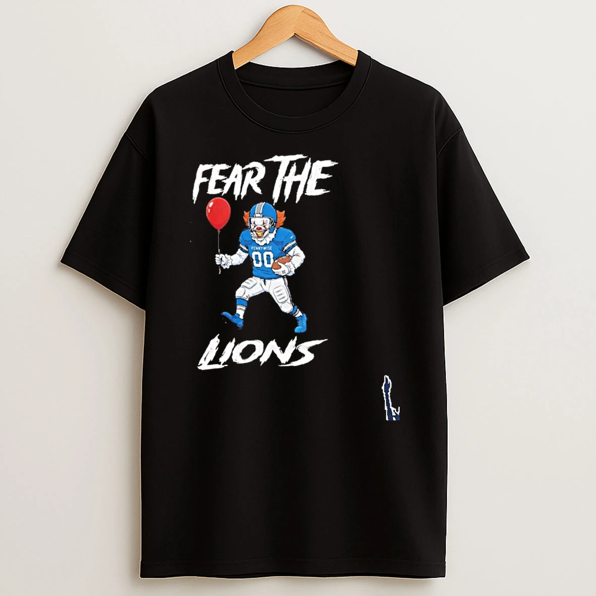 Detroit Lions Logo Fear The Pennywise T Shirt