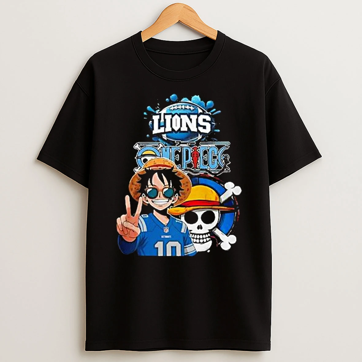 Detroit Lions X One Piece Game Day T Shirt