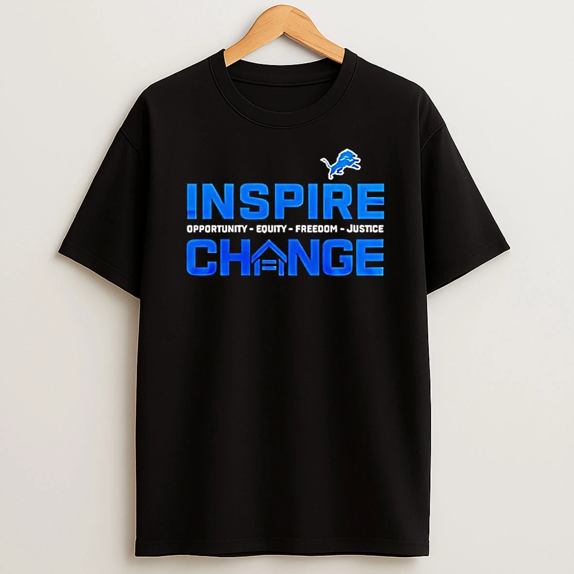 Detroit Lions X Inspire Change Logo T Shirt