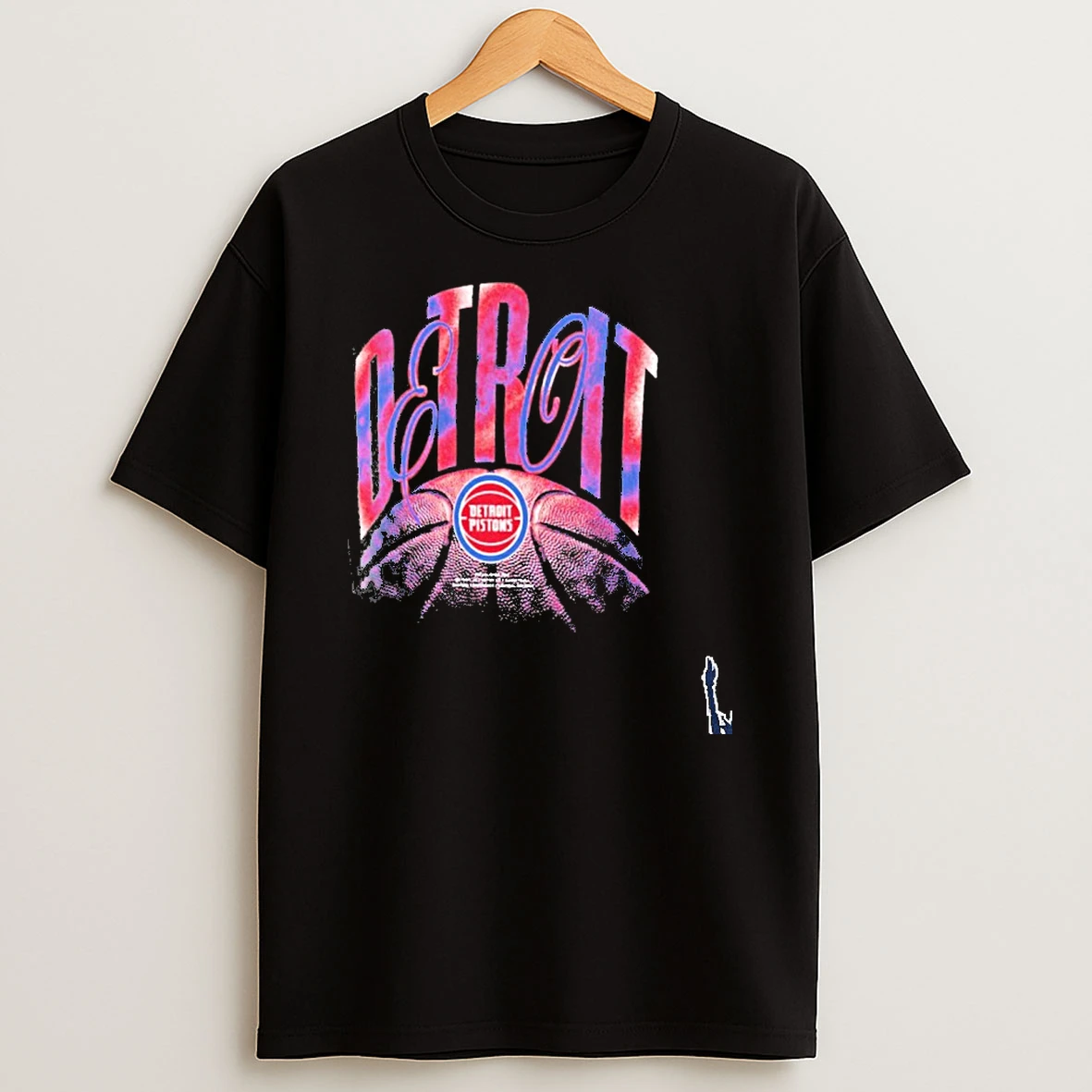 Detroit Pistons Chrome Legacy Retro T Shirt