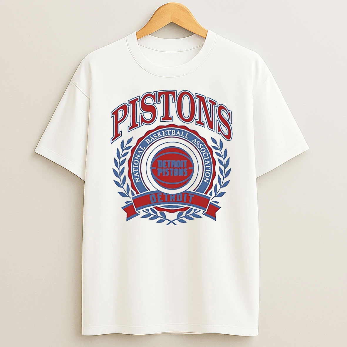 Detroit Pistons Nba Crest T Shirt