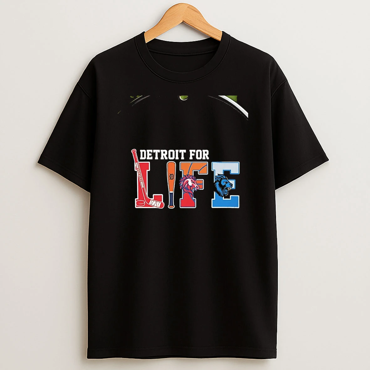 Detroit For Life Sports Teams Tigers Lions Red Wings Pistons Chriast T Shirt