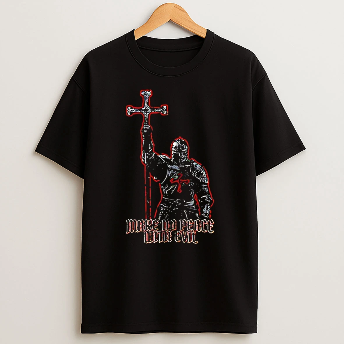 Deus Vult Make No Peace With Evil T Shirt