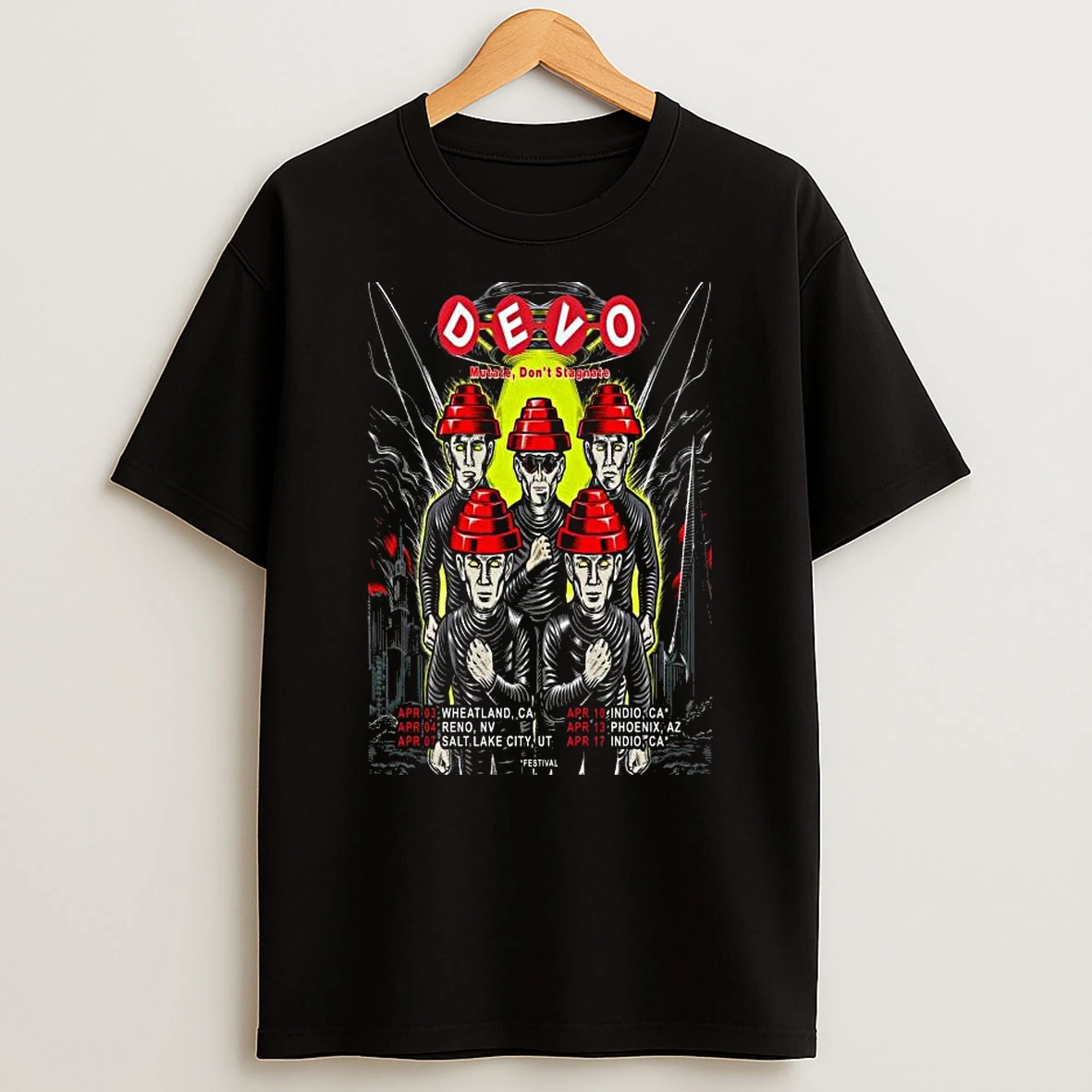 Devo Mutate Dont Stagnate April 2026 T Shirt