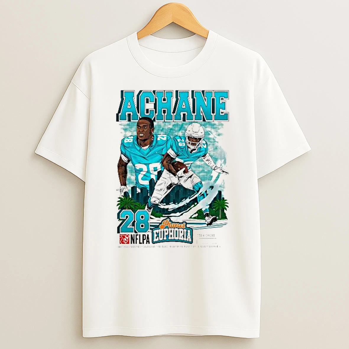 Devon Achane Miami Dolphins Nflpa 2025 T Shirt