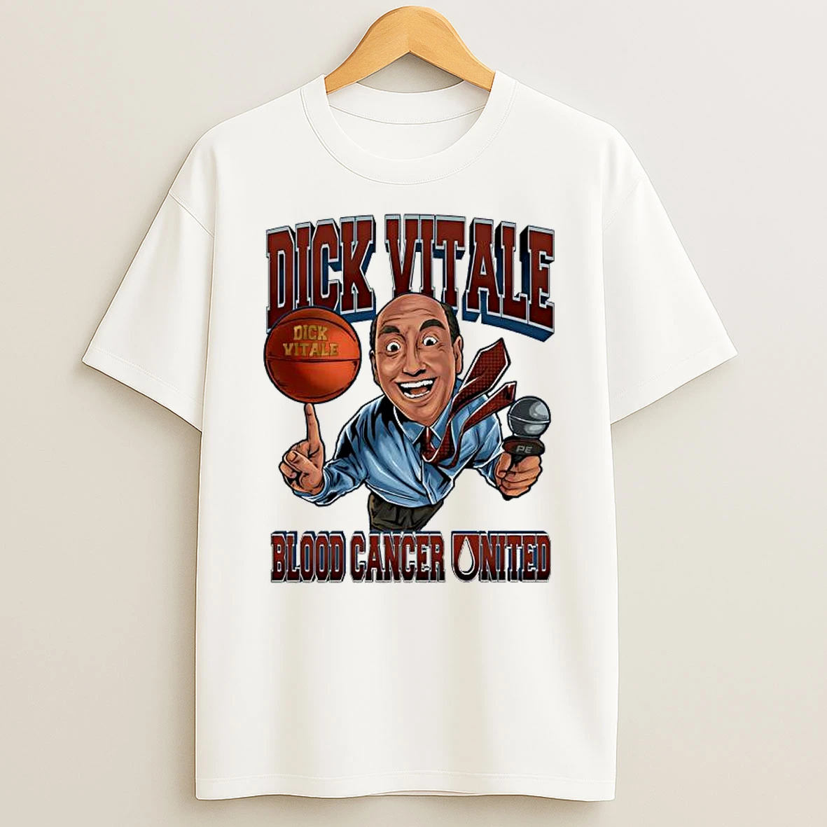 Dick Vitale Blood Cancer United Sports Commentator T Shirt