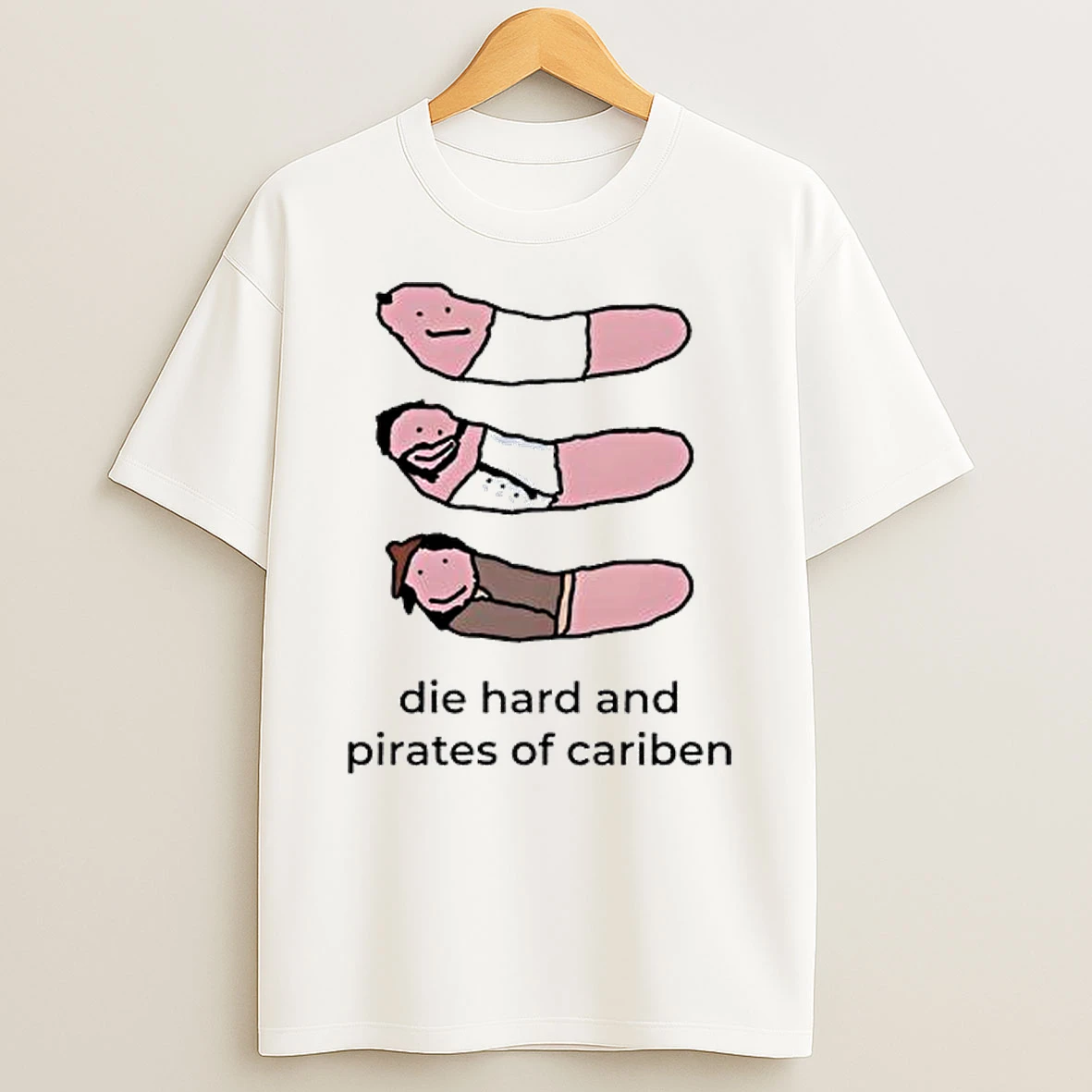 Die Hard And Pirates Of Cariben T Shirt