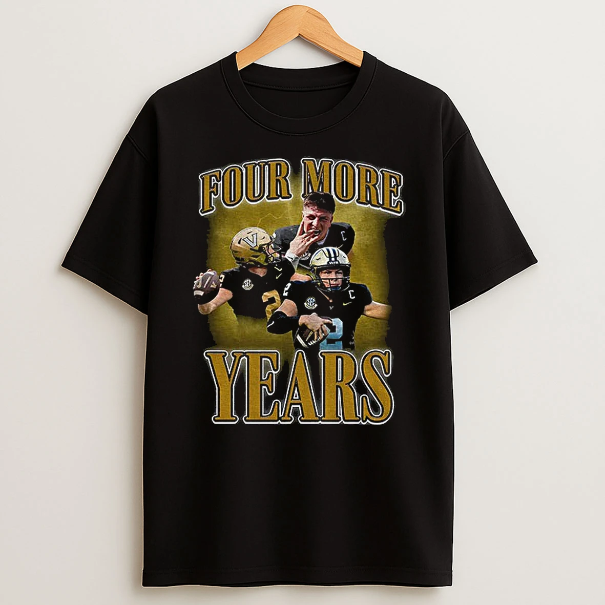 Diego Pavia Vanderbilt Commodores Football Four More Years Graphic T Shirt