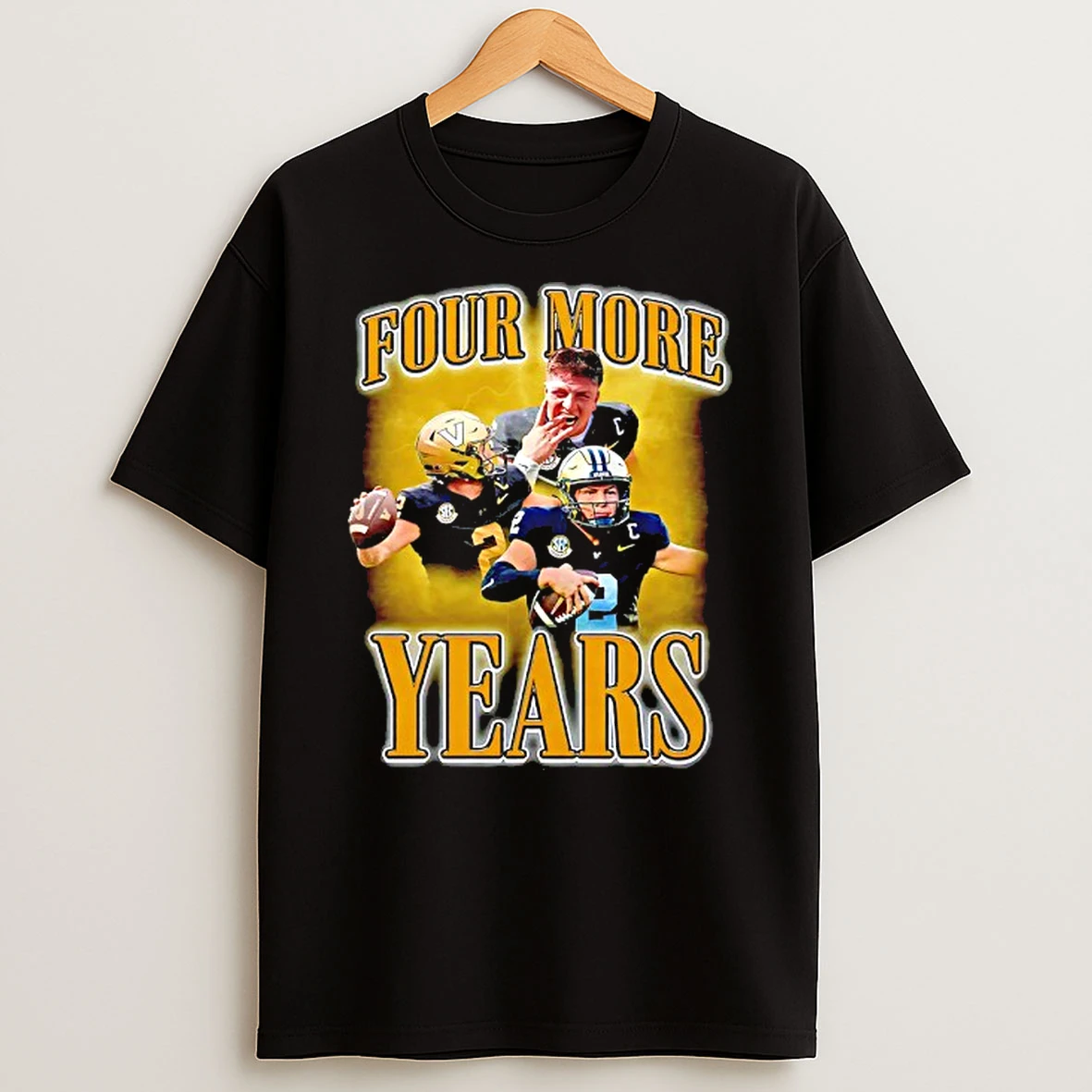 Diego Pavia Vanderbilt Commodores Four More Years Graphic T Shirt