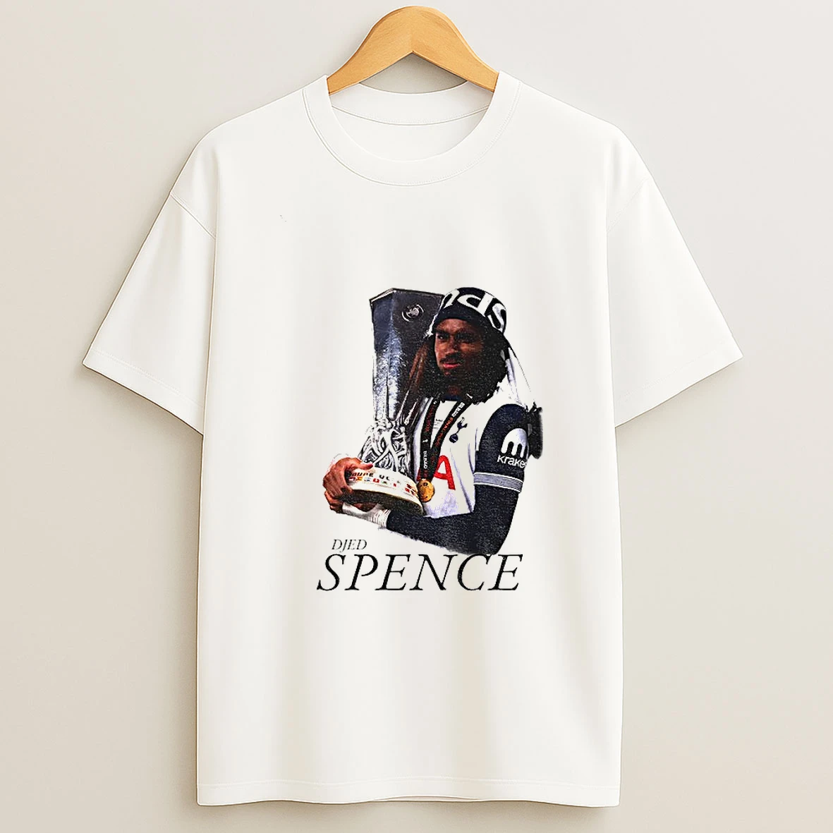 Diop Tehuti Djed Spence Holding Trophy Tottenham Hotspur Fc T Shirt