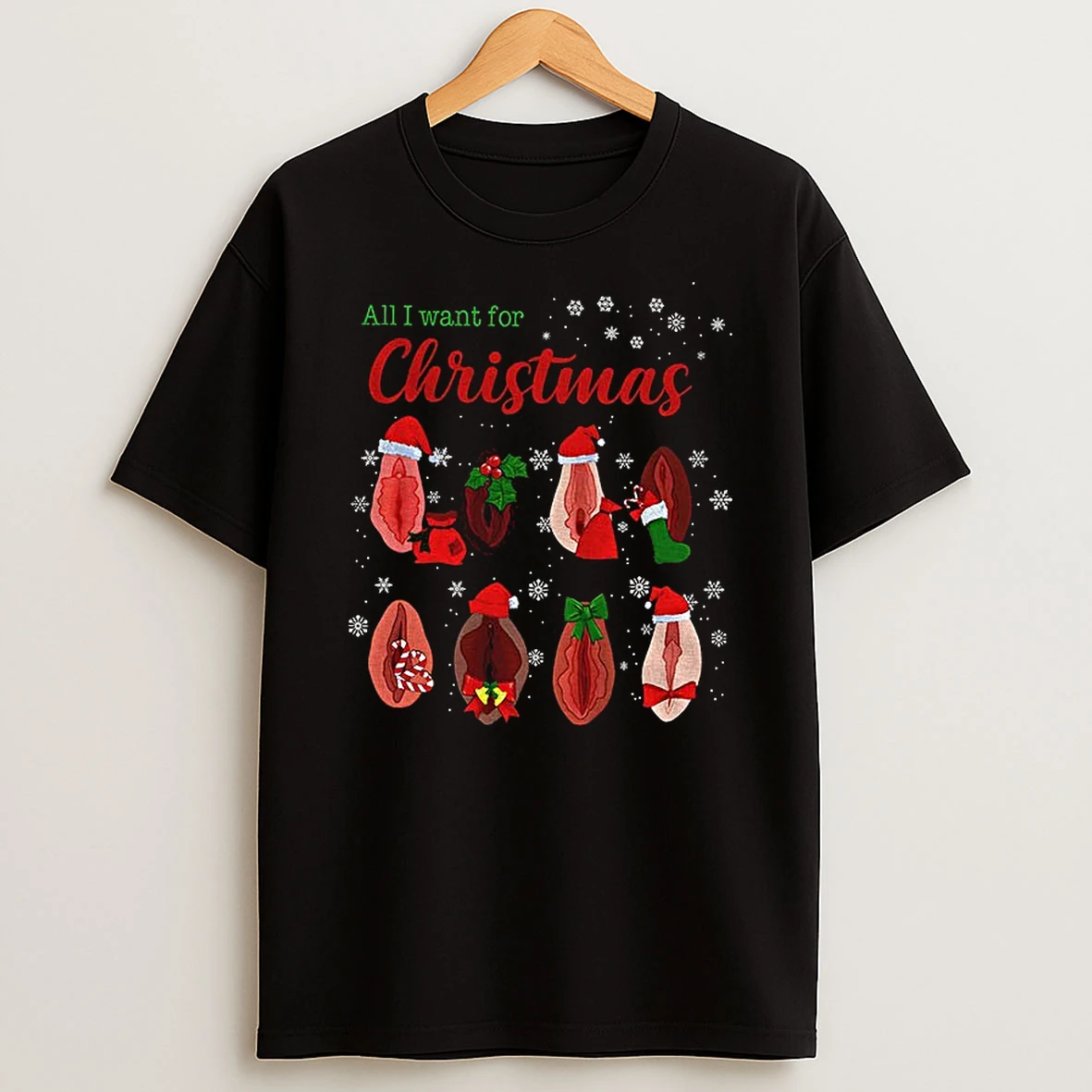 Dirty Christmas All I Want For Christmas Is Vagina T Shirt