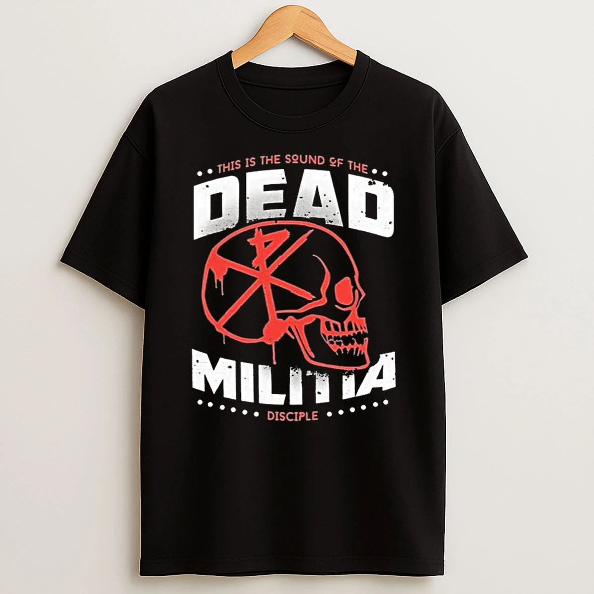 Disciple This Is The Sound Of Dead Militia Skull T Shirt