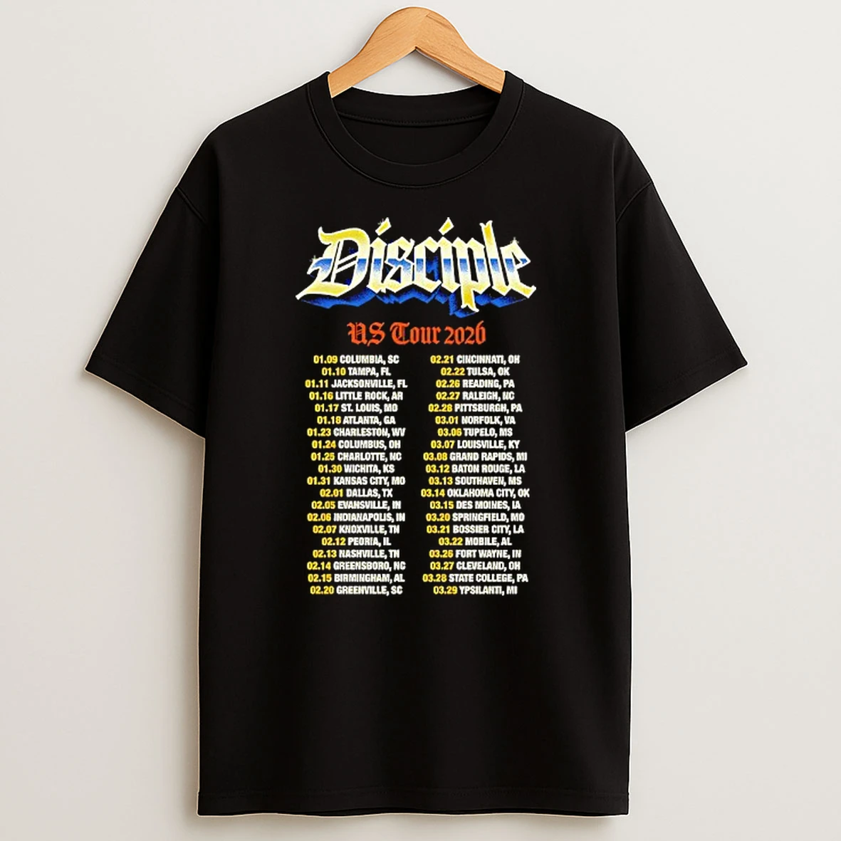 Disciple Us Tour 2026 T Shirt