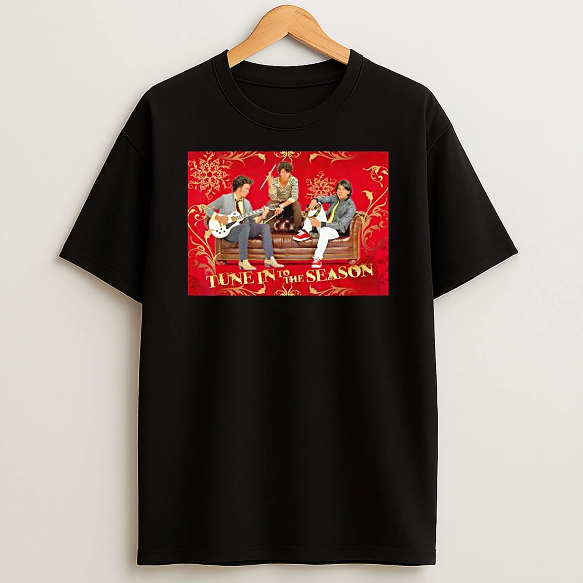 Disney Jonas Brothers Christmas Tune In To The Season T Shirt