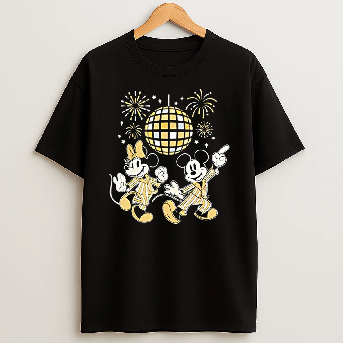 Disney Mickey Minnie New Years Eve Disco 2025 T Shirt