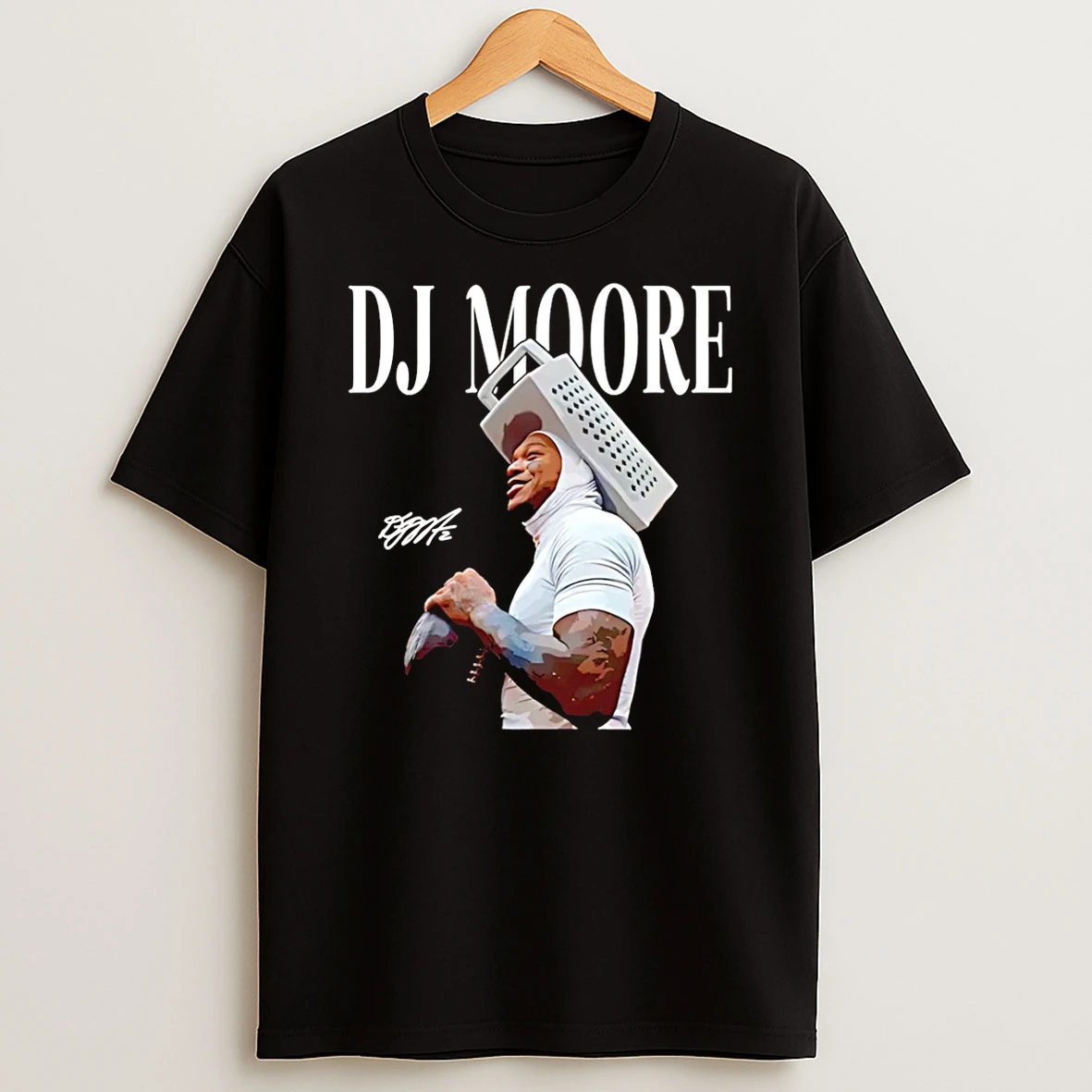 Dj Moore Chicago Bears Grated Signature T Shirt