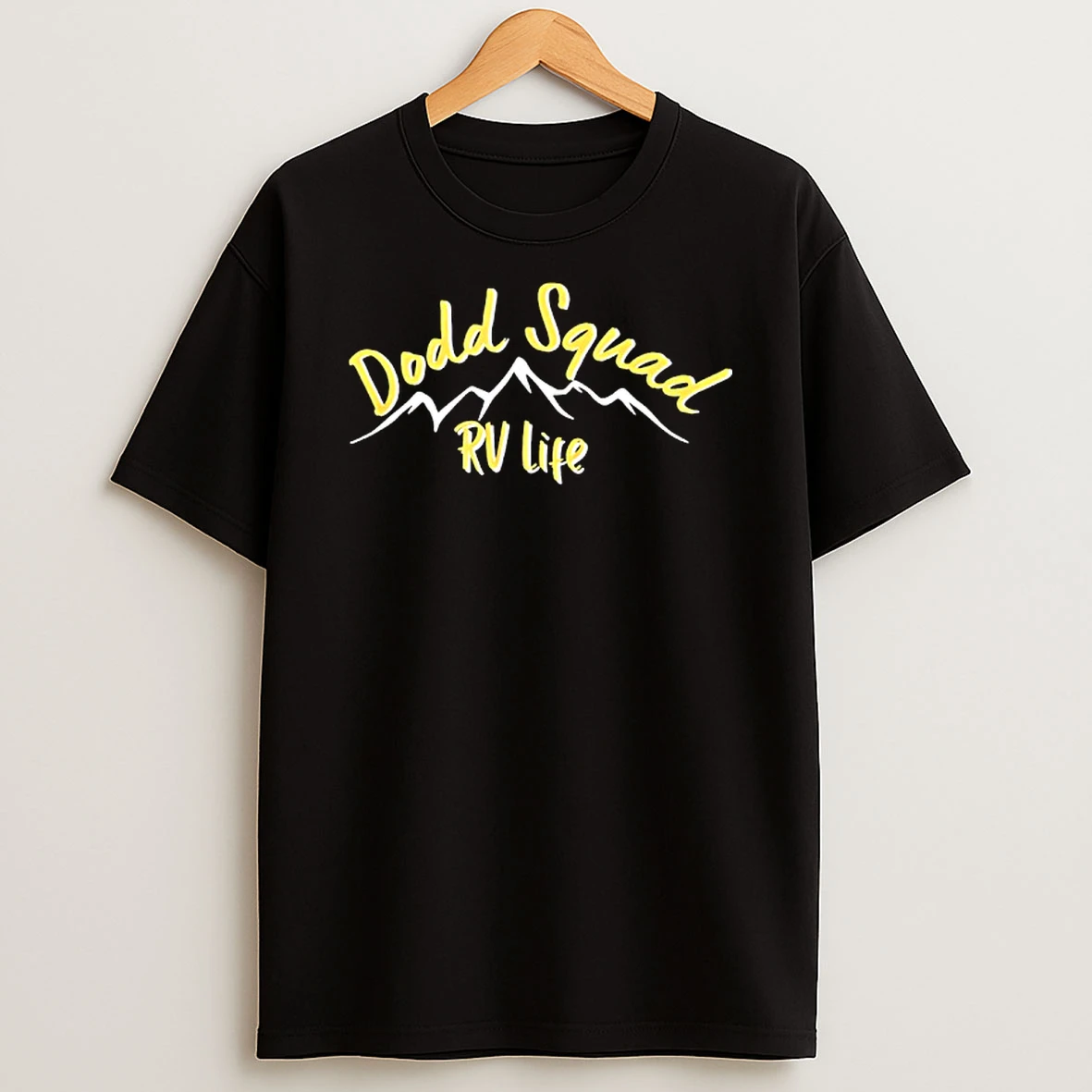Dodd Squad Rv Life Mountain Shape T Shirt