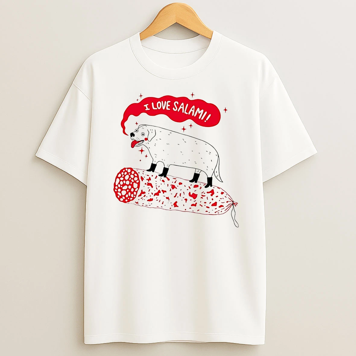 Dog I Love Salami T Shirt