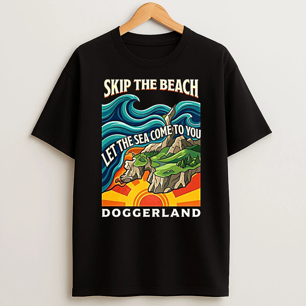 Doggerland Lost Prehistoric Land Skip The Beach Let The Sea Come To You T Shirt