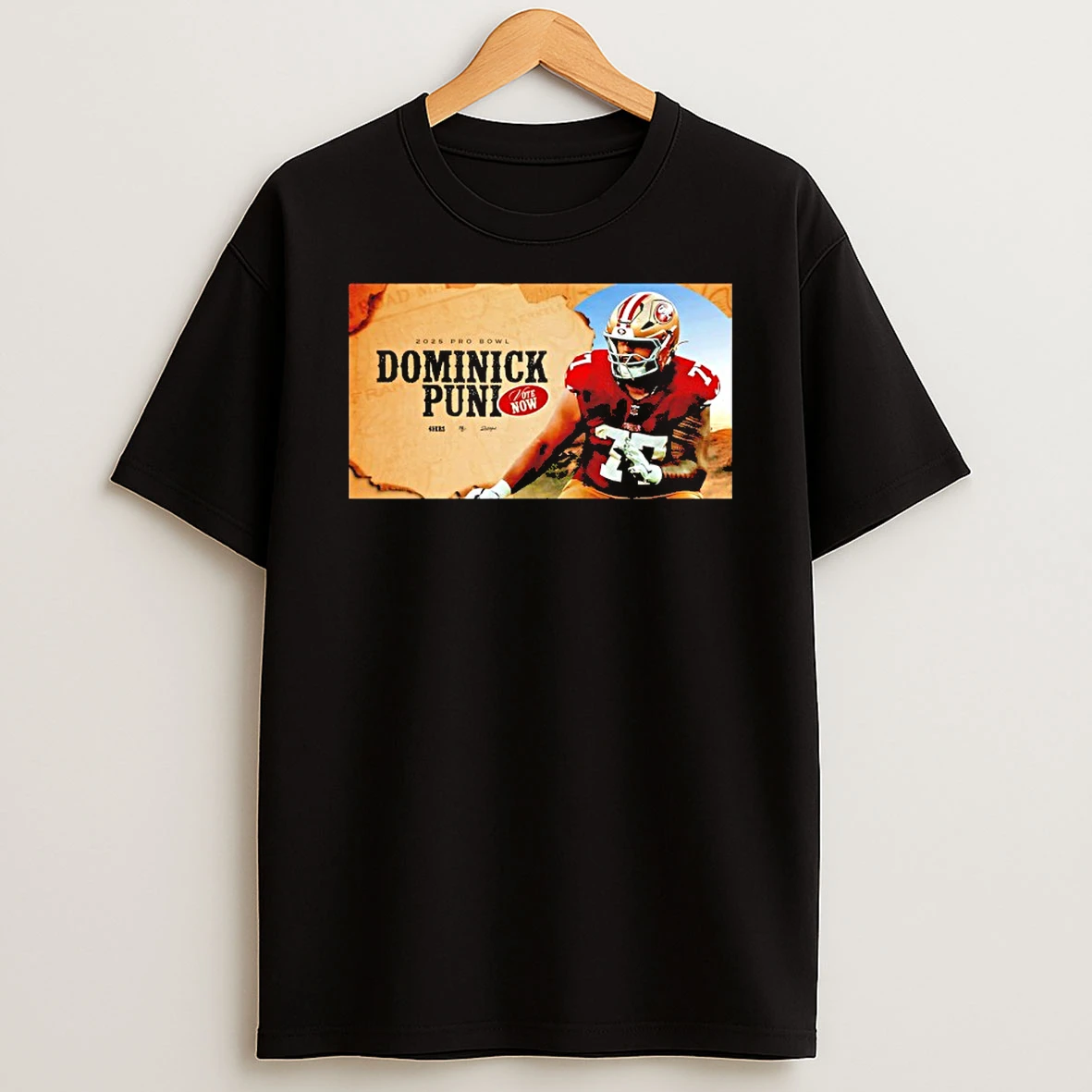 Dominick Puni San Francisco 49ers 2025 Pro Bowl T Shirt