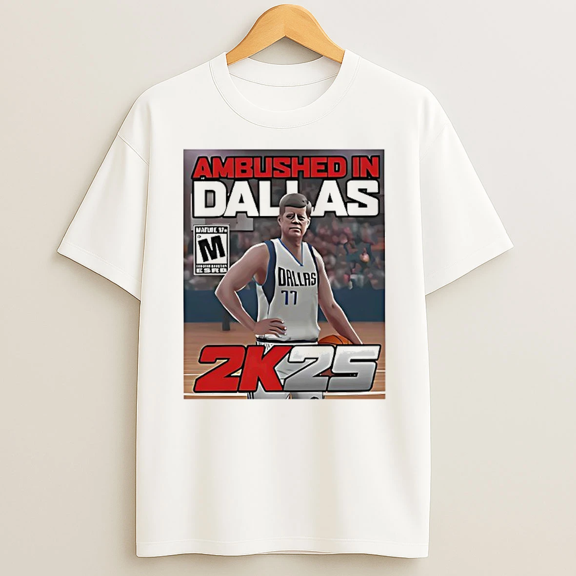 Doncic And John F Kennedy Ambushed In Dallas Mavericks 2k25 T Shirt
