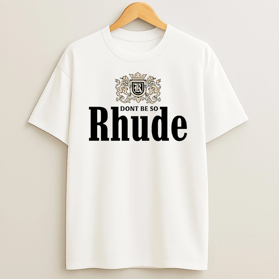 Dont Be So Rhude Logo Circle T Shirt