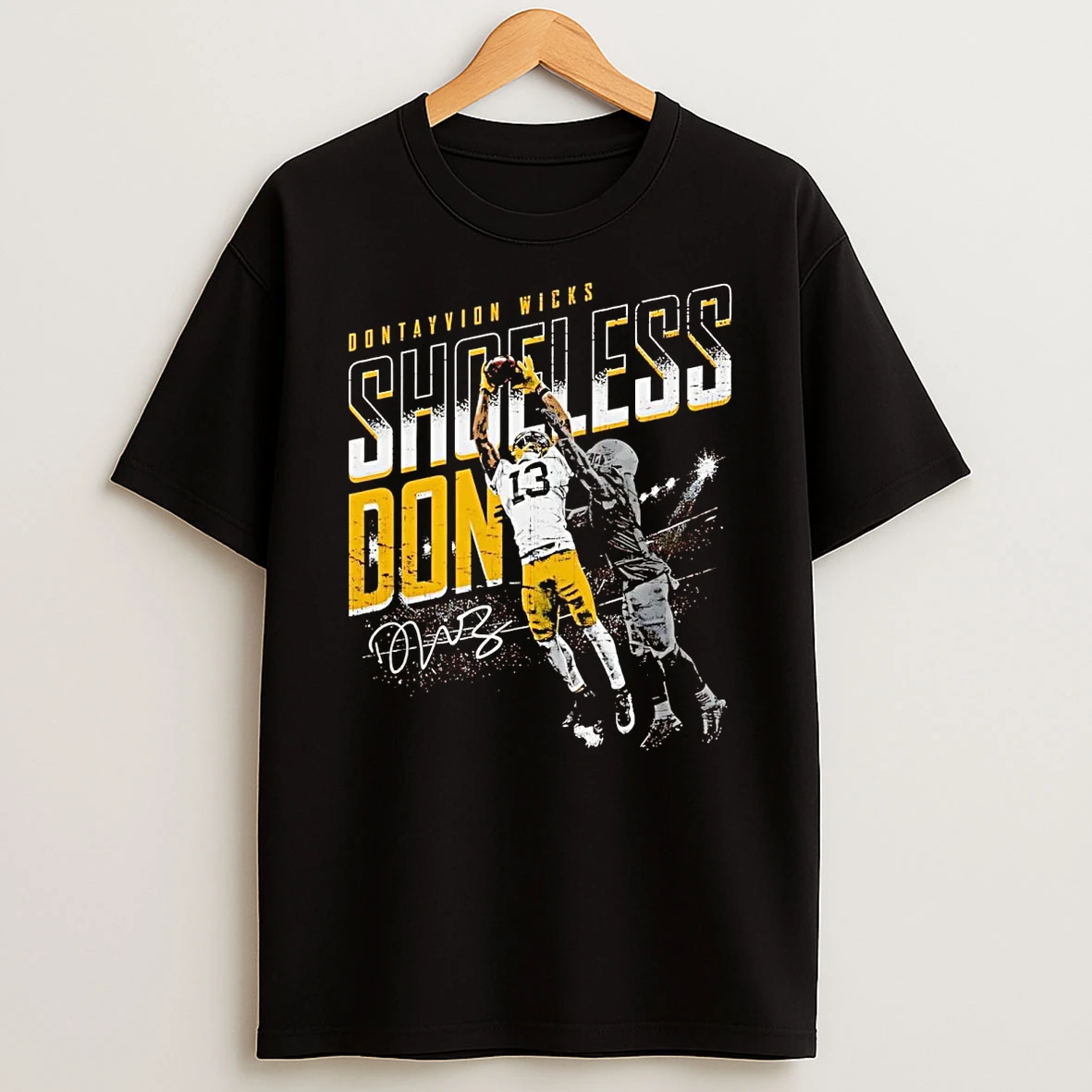 Dontayvion Wicks Shoeless Don Catch Green Bay Packers T Shirt