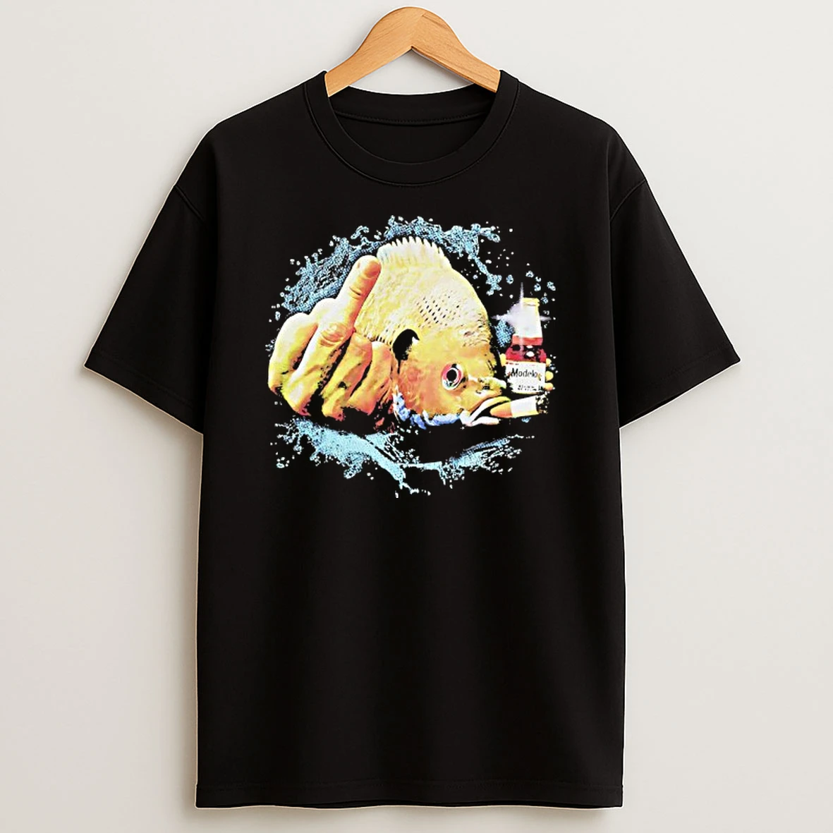 Dope Ass Bluegill Fish Middle Finger Smoking T Shirt