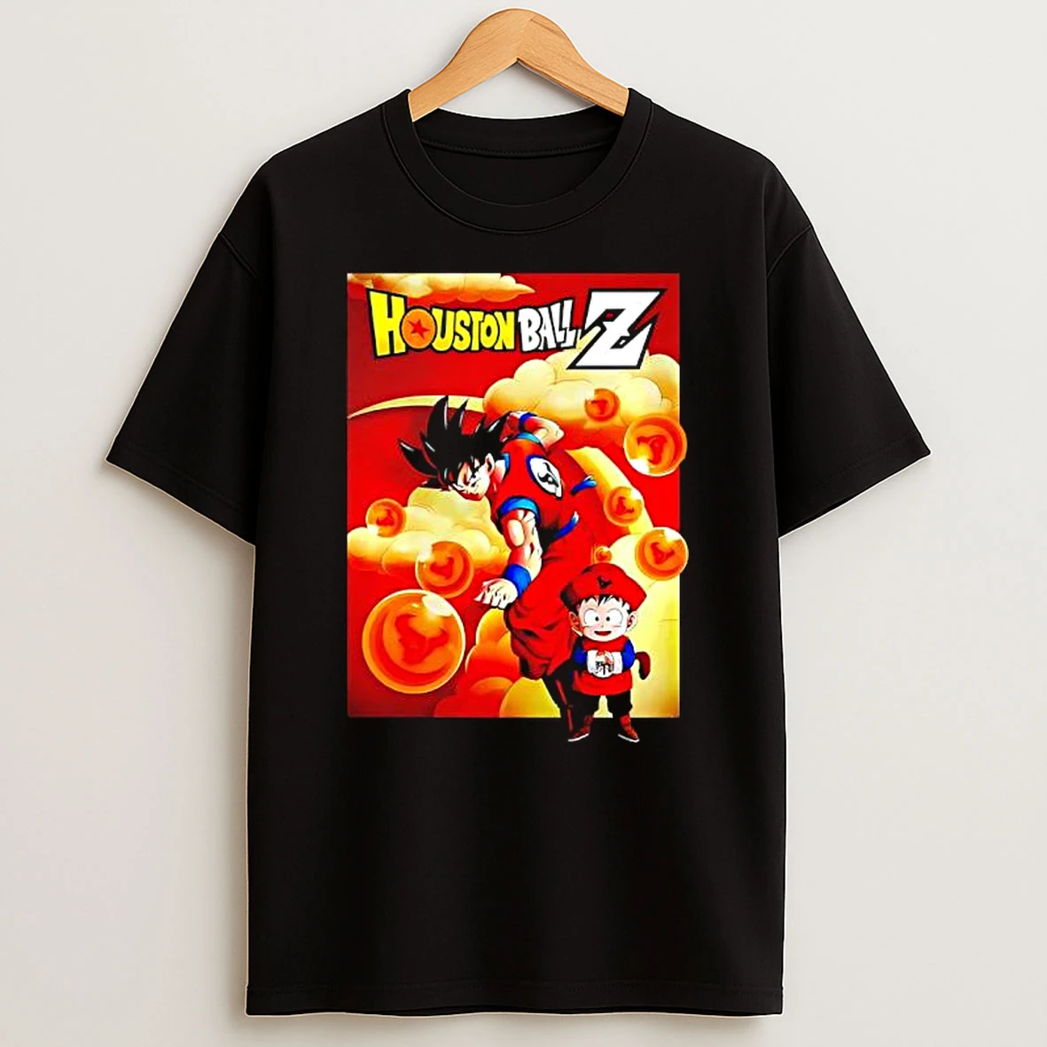 Dragon Ball Z X Houston Texans Nfl Team Graphic T Shirt