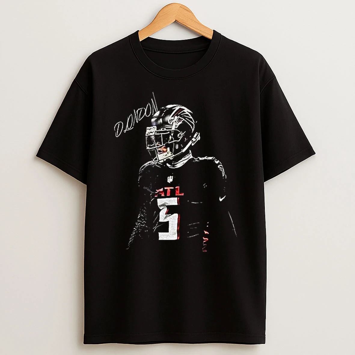 Drake London Posing 5 Atlanta Falcons Football Nfl Signature T Shirt