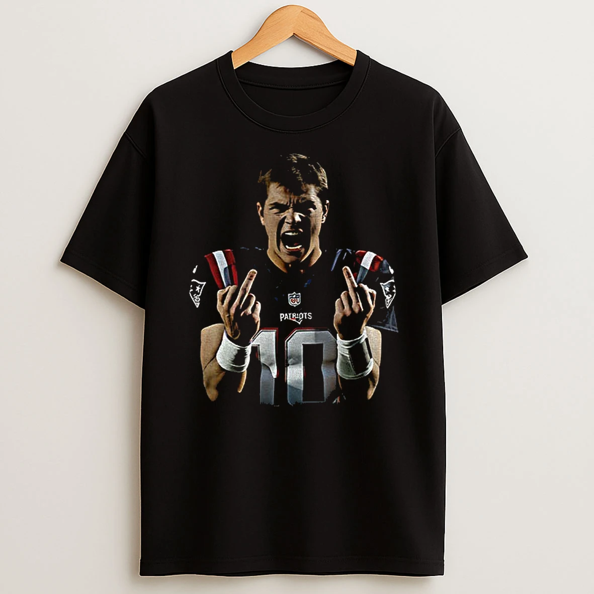 Drake Maye Middle Finger Vintage T Shirt