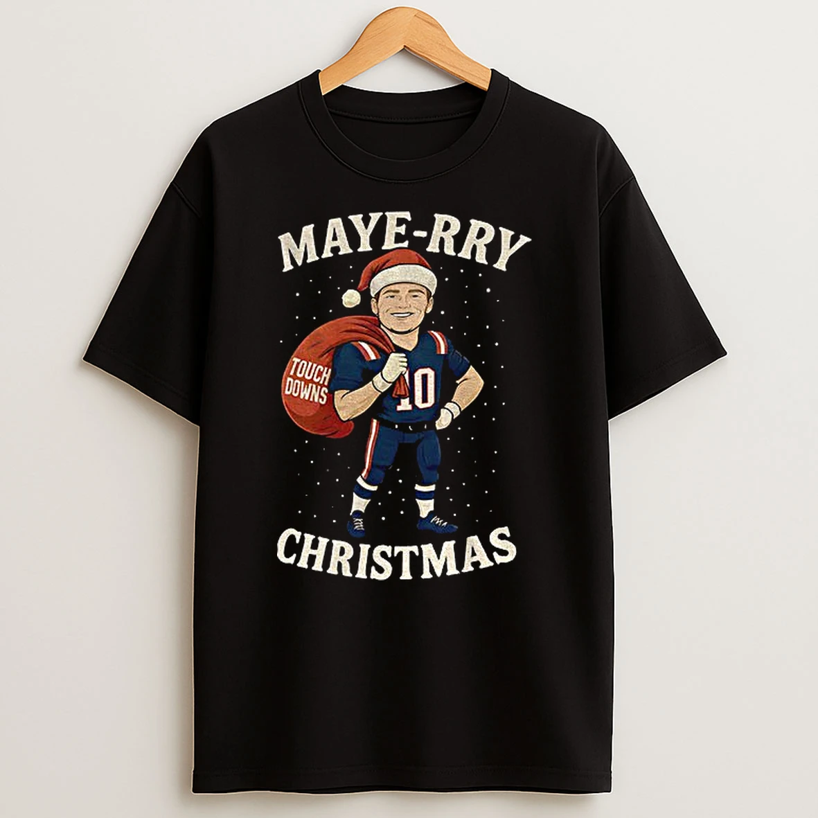 Drake Maye New England Christmas T Shirt