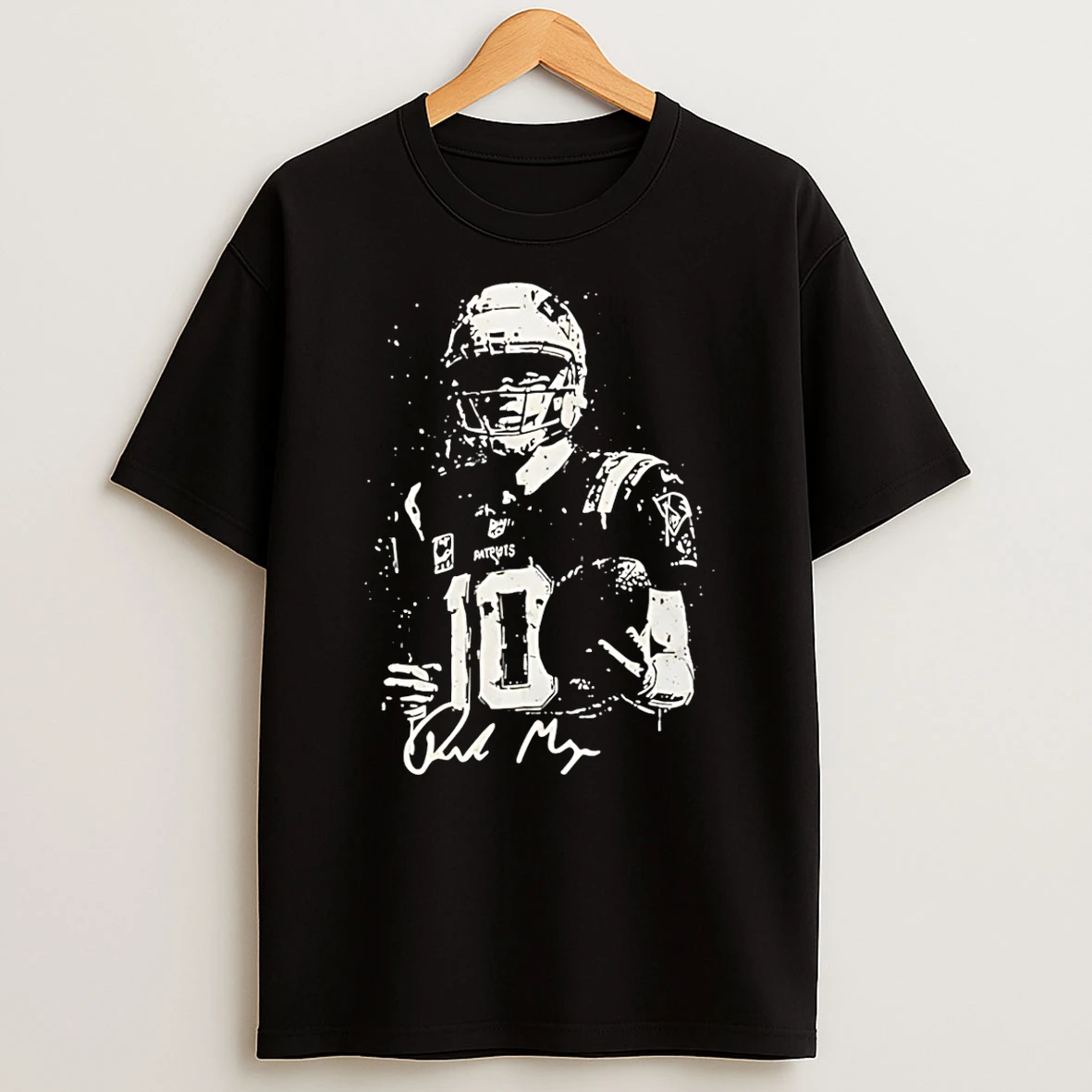 Drake Maye New England Patriots Champions 25 Vintage T Shirt