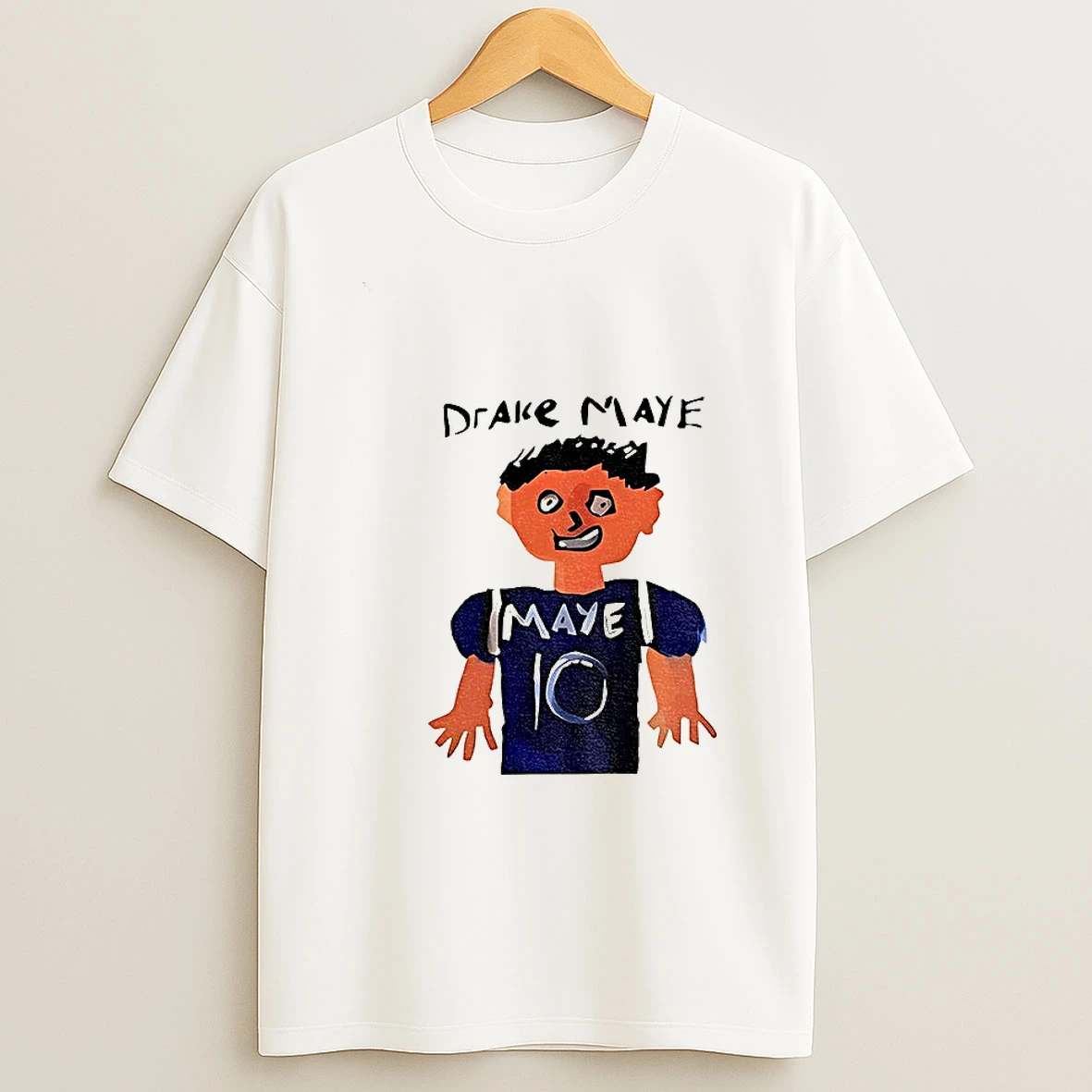 Drake Maye New England Patriots Football Draw Art Funny Meme T Shirt
