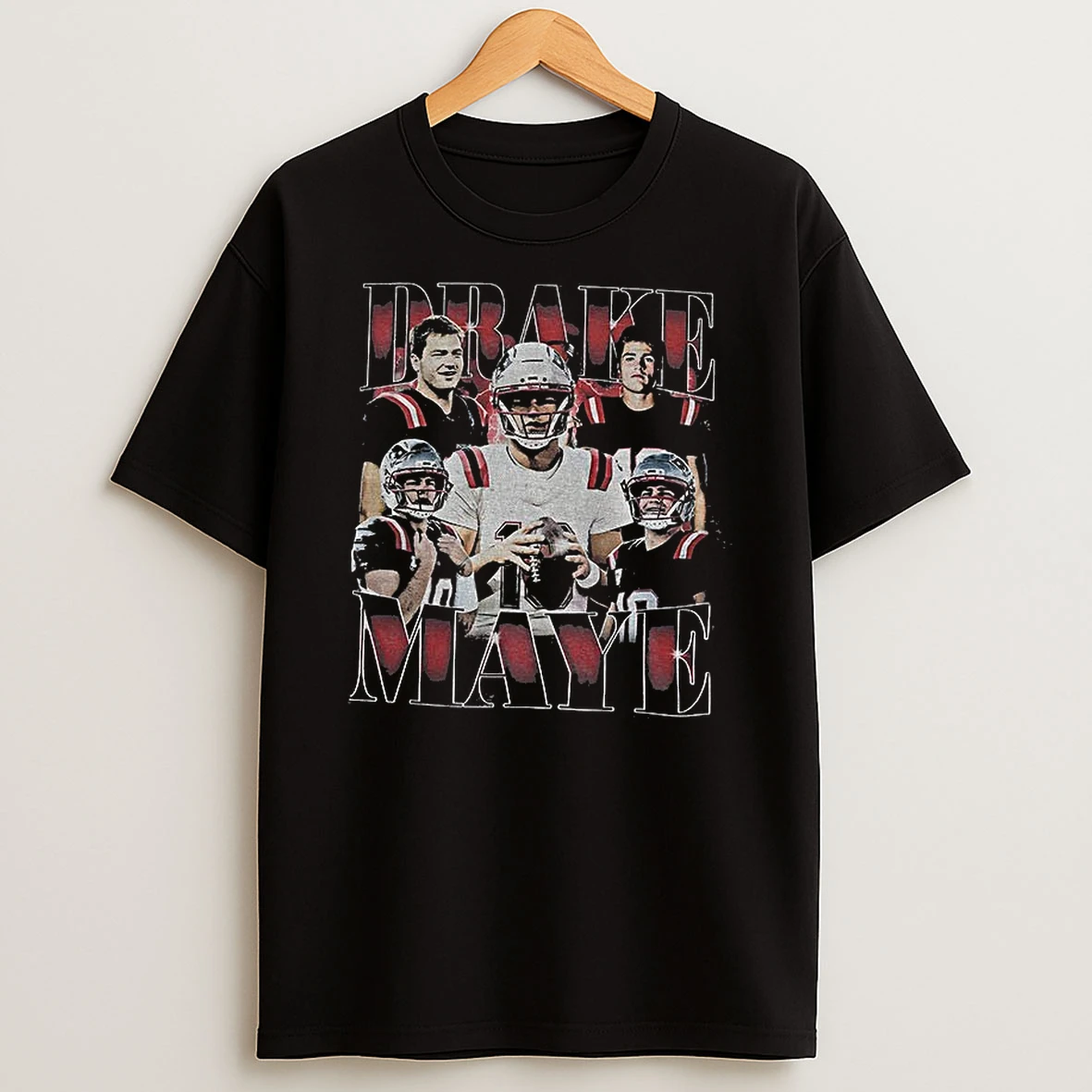 Drake Maye New England Patriots National Football League Game Day Graphic T Shirt
