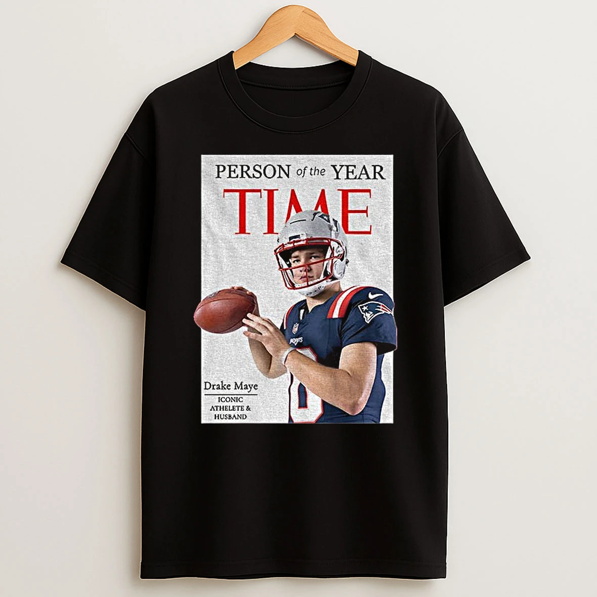 Drake Maye New England Patriots Person Of The Year Time 2025 T Shirt