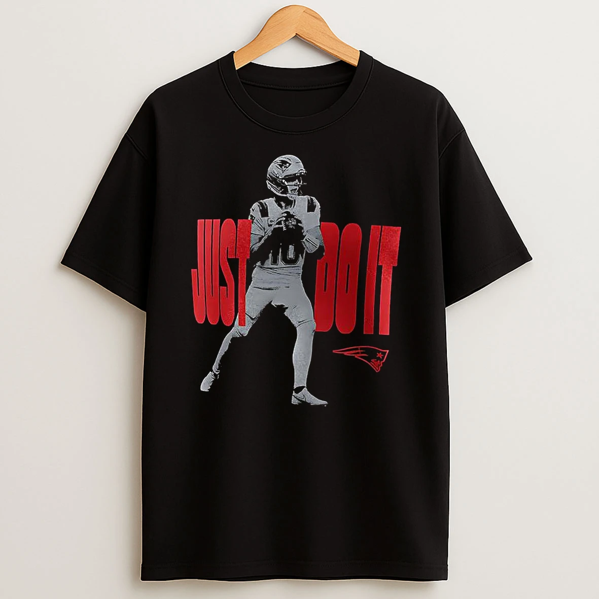 Drake Maye New England Patriots Football Just Do It Retro T Shirt