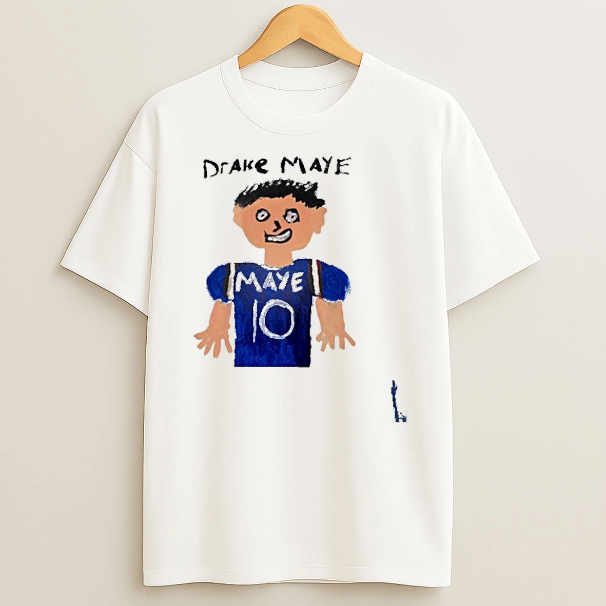 Drake Maye Painting White T Shirt