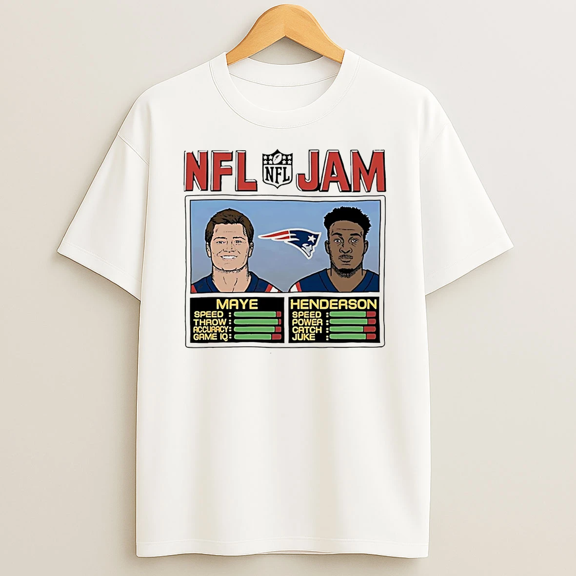 Drake Maye And Treveyon Henderson New England Patriots Nfl Jam T Shirt