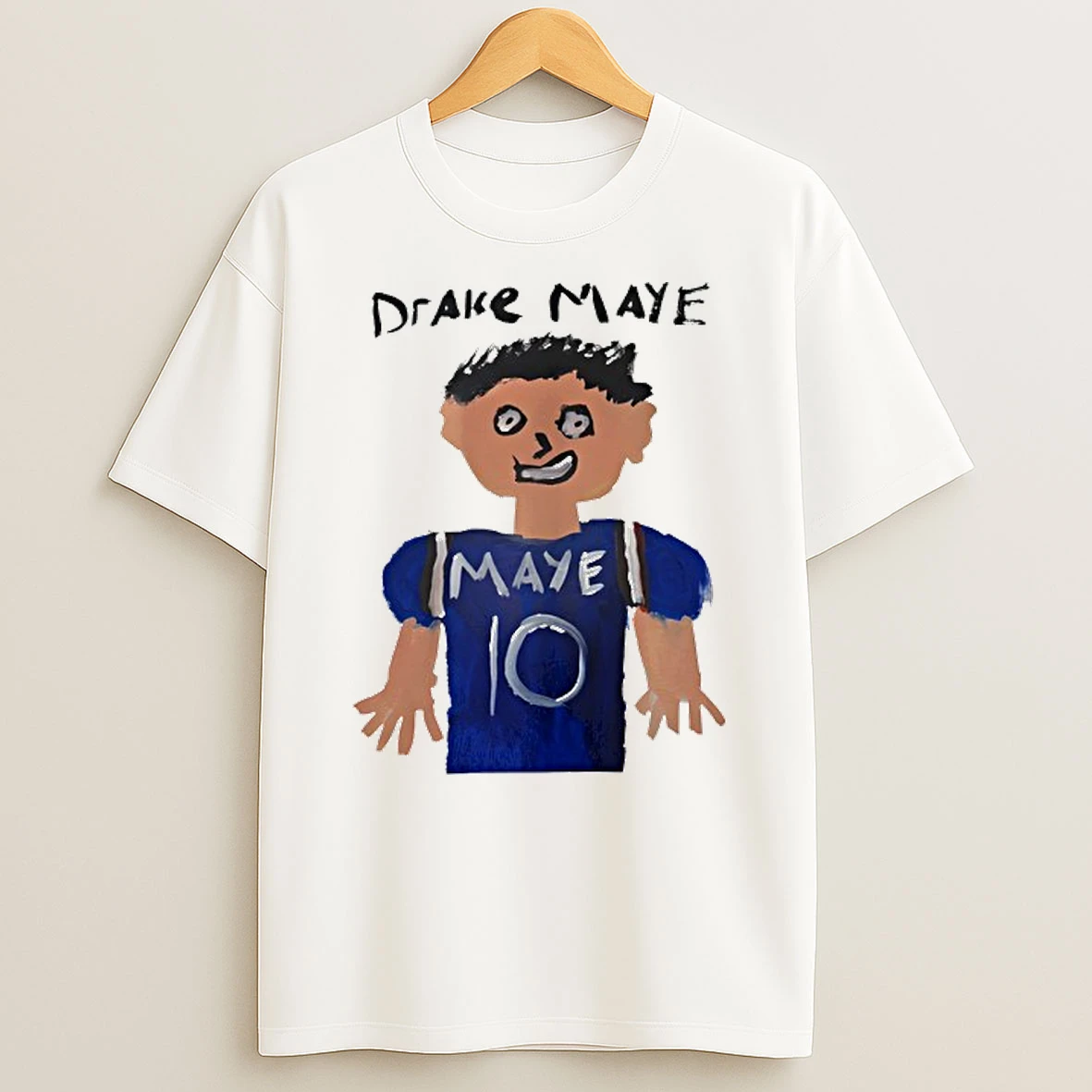 Drake Maye Number 10 New England Patriots T Shirt