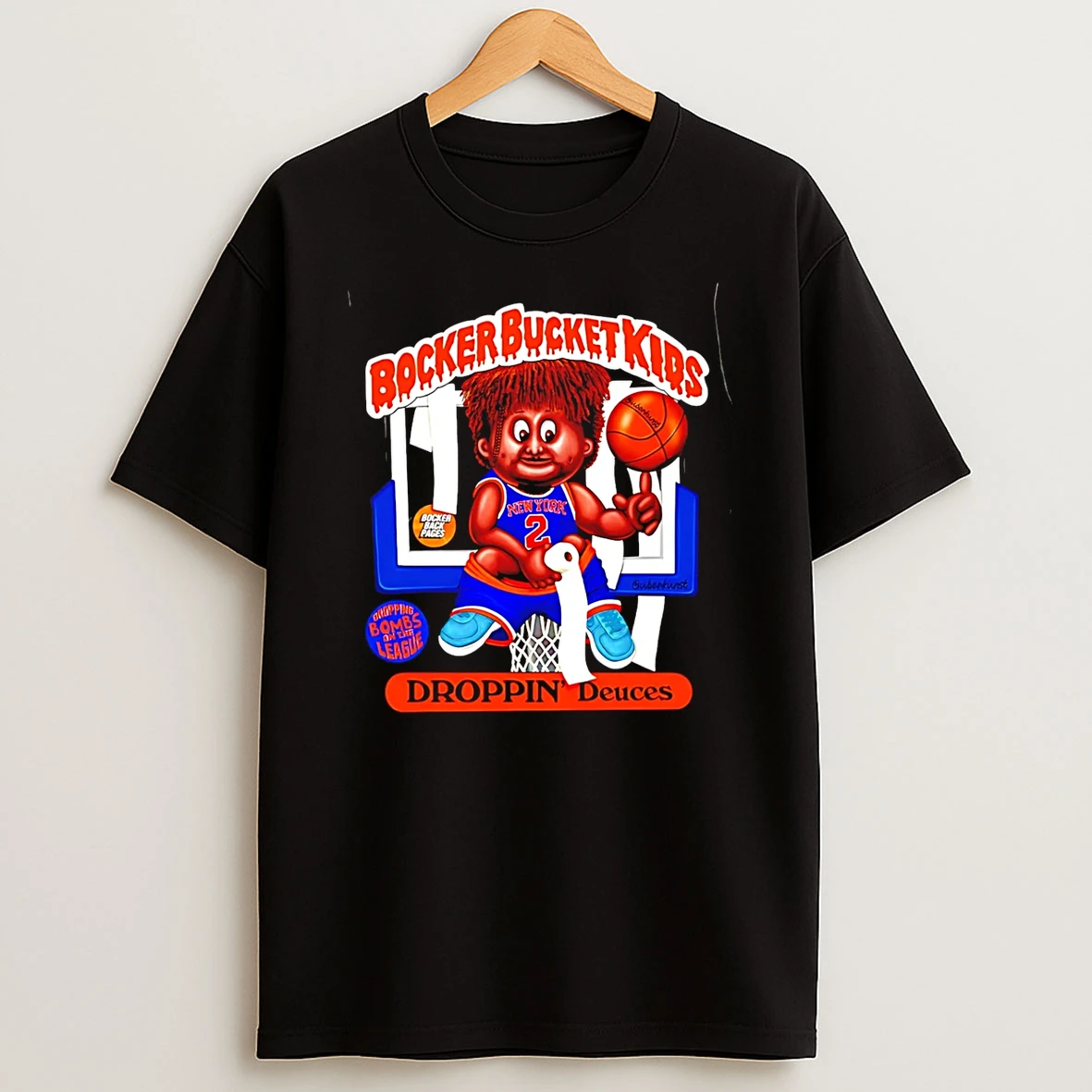 Droppin Deuces Ny Knicks Caricature T Shirt