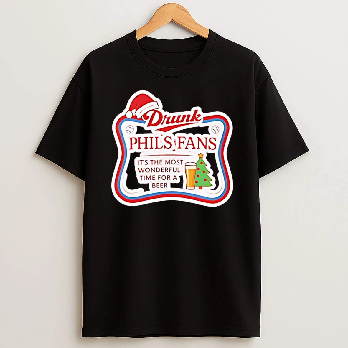 Drunk Phillies Fans Holiday Christmas T Shirt