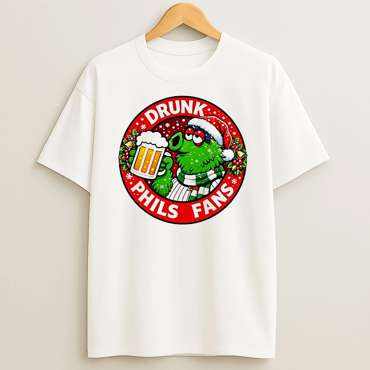 Drunk Phils Fans Philadelphia Phillies Mascot Circle T Shirt