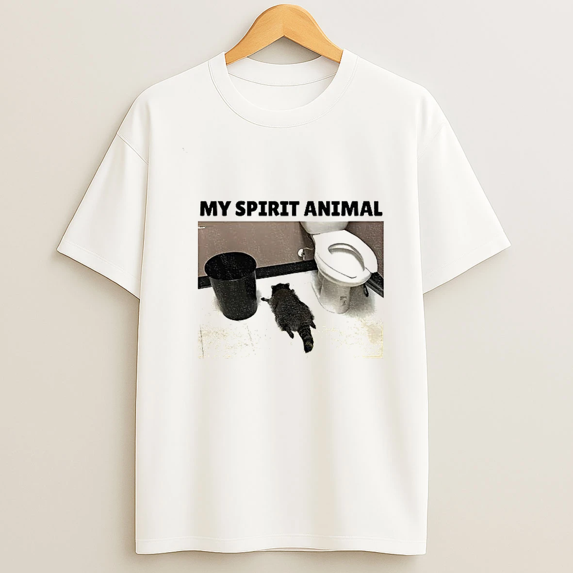 Drunk Raccoon My Spirit Animal T Shirt