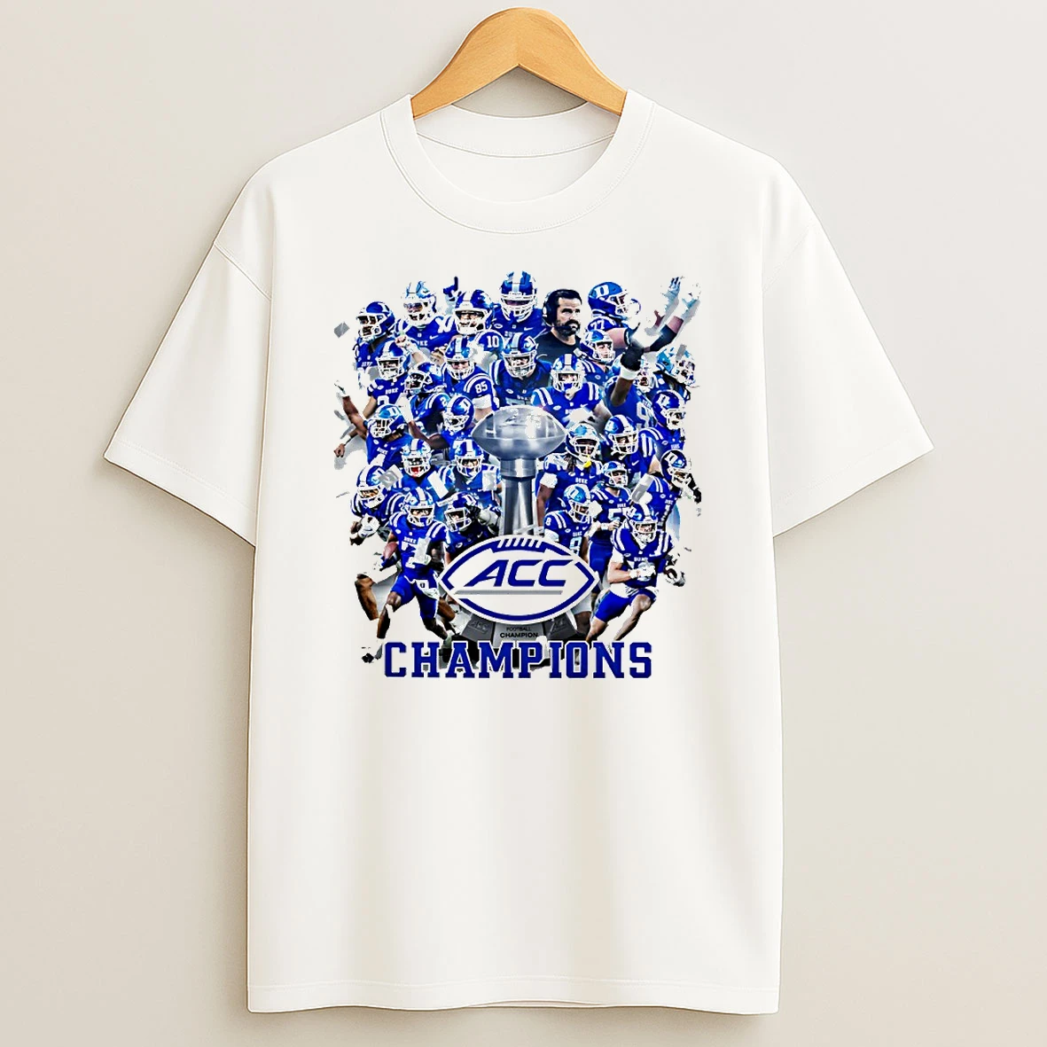 Duke Blue Devils 2025 Acc Champions Graphic Circle T Shirt