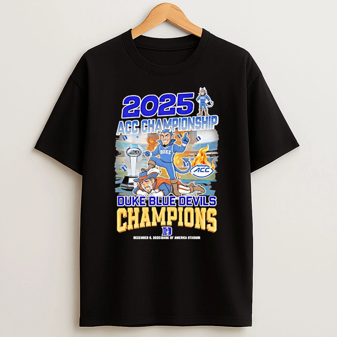 Duke Blue Devils Champions Acc 2025 T Shirt