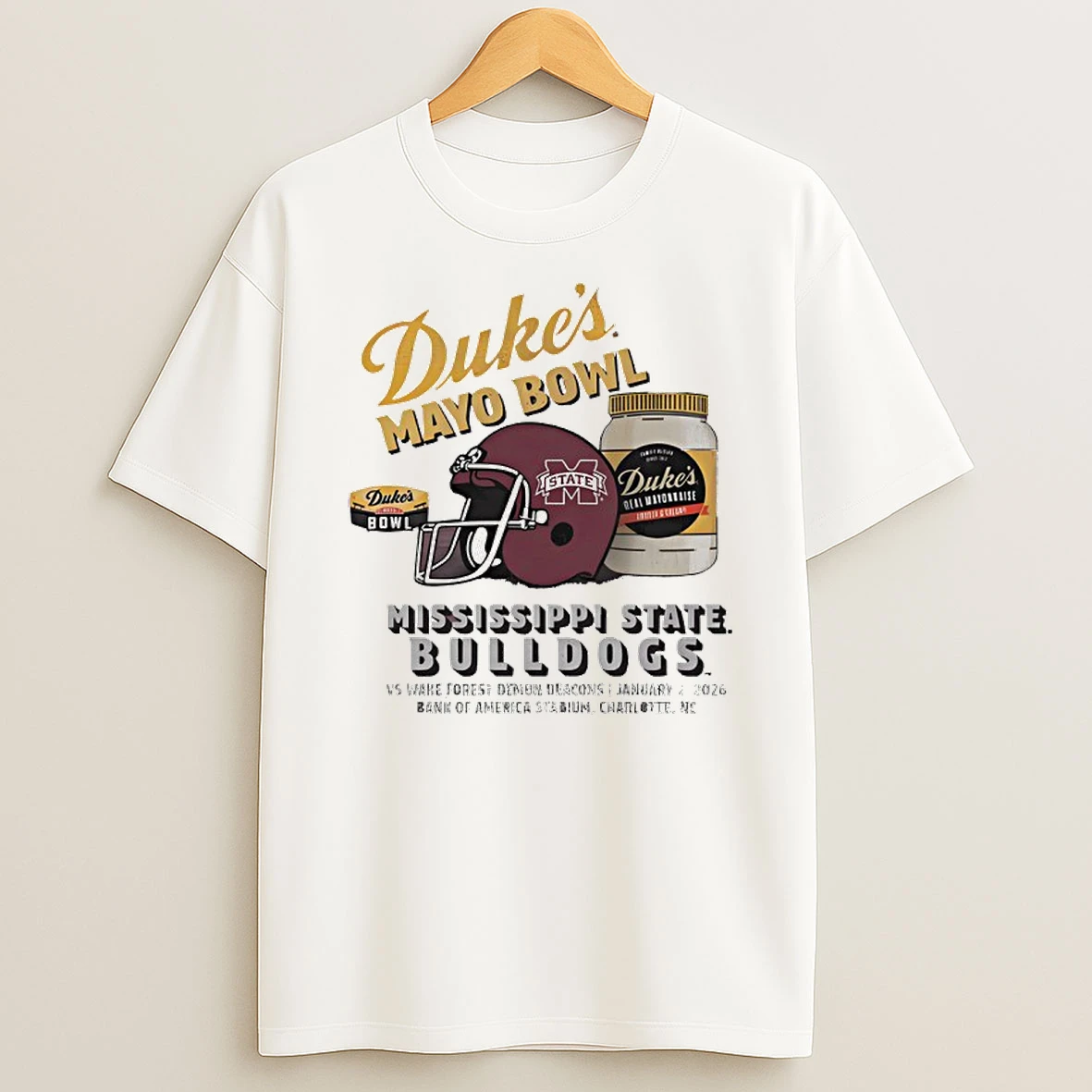 Dukes Mayo Bowl Mississippi State Bulldogs 2026 T Shirt