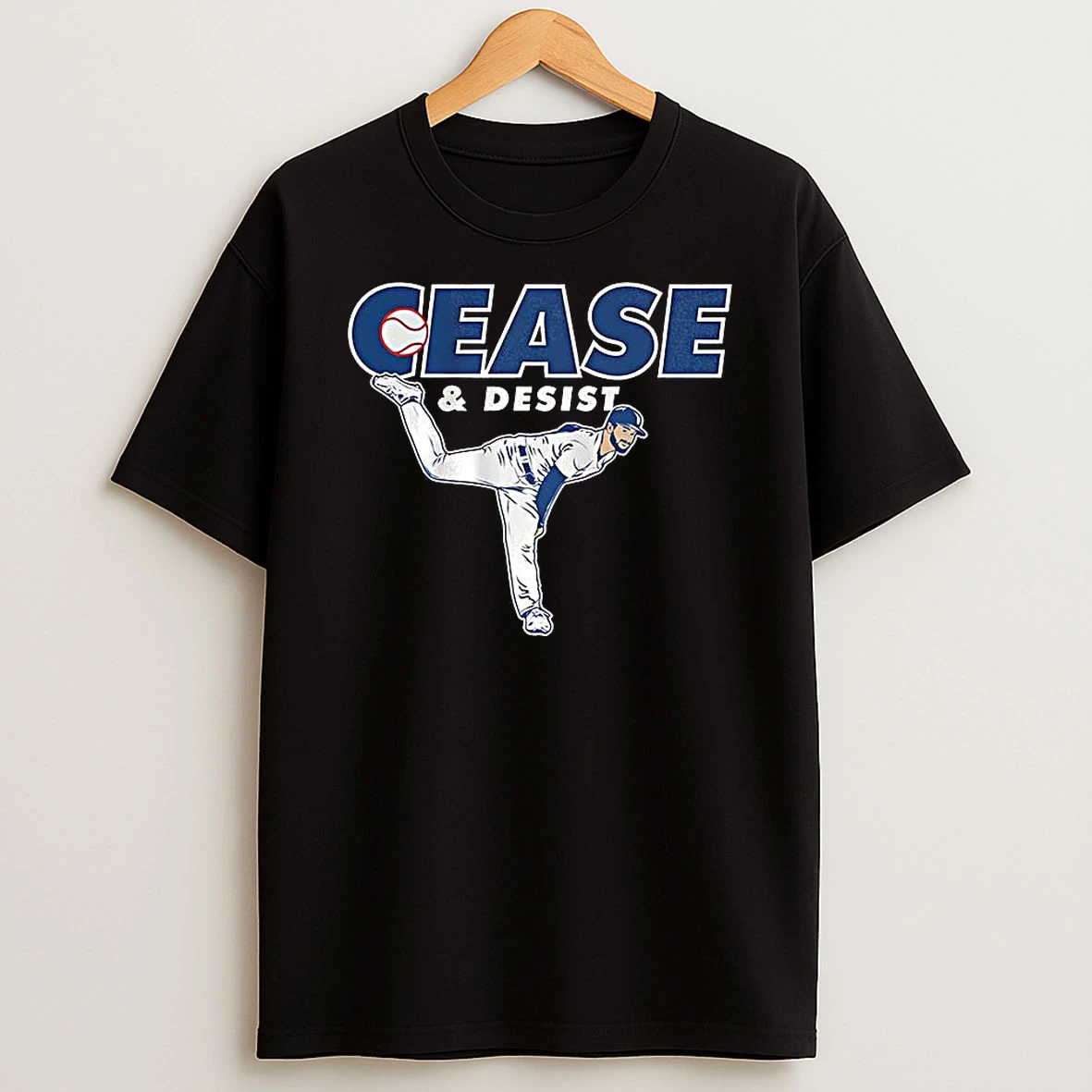 Dylan Cease Toronto Blue Jays Baseball Cease And Desist Throwing Position T Shirt