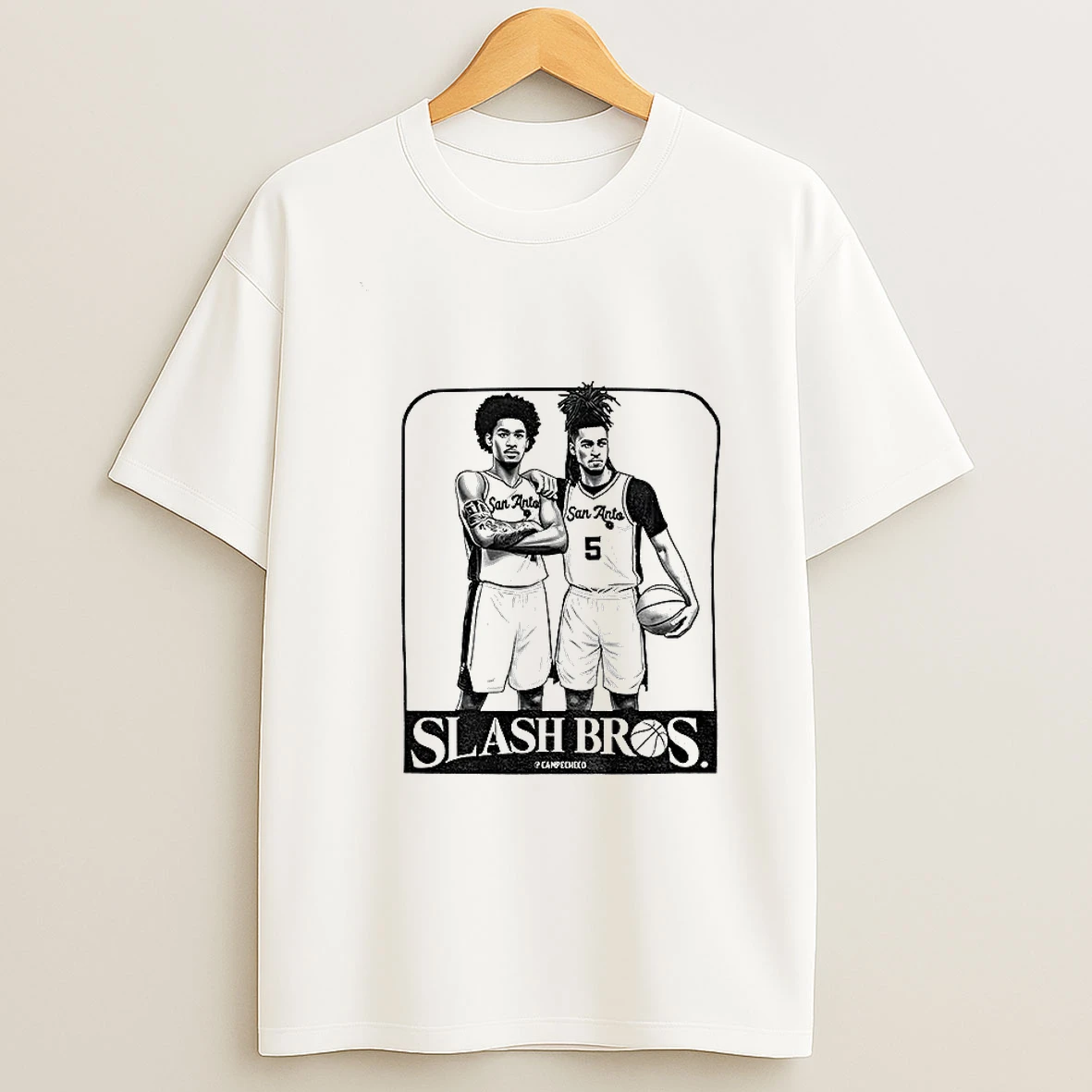 Dylan Harper Vs David Robinson Slash Bros San Antonio Spurs Nba Basketball Cartoon T Shirt