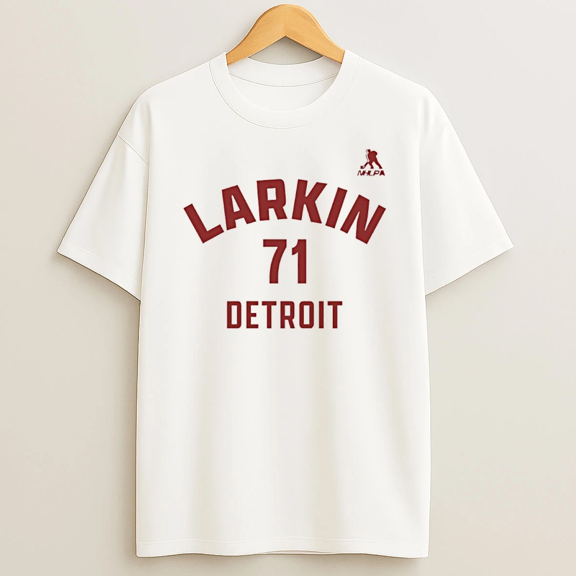 Dylan Larkin 71 Detroit Red Wings Nhl Player Number And Name T Shirt